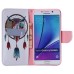 Colorful Printed PU Leather Flip Wallet Stand Case With Card Slots for Samsung Galaxy Note5 - Owl