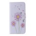 Colorful Printed PU Leather Flip Wallet Stand Case With Card Slots for Samsung Galaxy Note5 - Pink dandelion