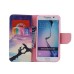 Colorful Printed PU Leather Flip Wallet Stand Case With Card Slots for Samsung Galaxy S6 - Hans LOVE FALL IN LOVE