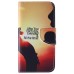 Colorful Printed PU Leather Flip Wallet Stand Case With Card Slots for Samsung Galaxy S6 - Sunset Miss You