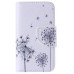 Colorful Printed PU Leather Flip Wallet Stand Case With Card Slots for iPhone 4 / 4s -  Elegant Dandelion