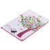 Colorful Tree And Cat Wallet Card Slot Stand Leather Smart Case for iPad Pro 9.7 inch