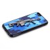 Cool 3D Gun Pattern Camouflage Protective TPU Back Case Cover for iPhone 6 / 6s Plus - Blue