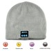 Cool Hands-free Wireless Bluetooth Music Hat for Smartphones - Grey