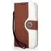 Cool Iron Buckle Magnetic Stand Leather Case with Card Slot for Samsung Galaxy S4 - Brown