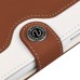 Cool Iron Buckle Magnetic Stand Leather Case with Card Slot for Samsung Galaxy S4 - Brown