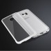 Cool Metal Bumper with Transparent Back Cover PC Case for Samsung Galaxy S6 Edge - White