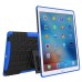 Cool Plastic TPU Case Cover With Stand Holder for iPad Pro 9.7 inch - Blue