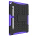 Cool Plastic TPU Case Cover With Stand Holder for iPad Pro 9.7 inch - Purple