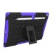 Cool Plastic TPU Case Cover With Stand Holder for iPad Pro 9.7 inch - Purple