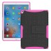 Cool Plastic TPU Case Cover With Stand Holder for iPad Pro 9.7 inch - Rose red