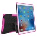 Cool Plastic TPU Case Cover With Stand Holder for iPad Pro 9.7 inch - Rose red