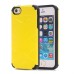 Cool Rhombus Pattern Sleek Hybrid PC and TPU Back Case Cover for iPhone SE / 5 / 5s - Yellow