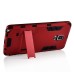 Cool Solid Iron Bear Design Hybrid PC and TPU Stand Case for Samsung Galaxy Note 4 - Red