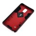 Cool Solid Iron Bear Design Hybrid PC and TPU Stand Case for Samsung Galaxy Note 4 - Red