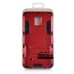 Cool Solid Iron Bear Design Hybrid PC and TPU Stand Case for Samsung Galaxy Note 4 - Red