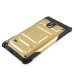 Cool Tough Armor Stand TPU and PC Hybrid Case for Samsung Galaxy Note 4 - Gold