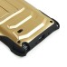 Cool Tough Armor Stand TPU and PC Hybrid Case for Samsung Galaxy Note 4 - Gold