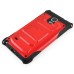 Cool Tough Armor Stand TPU and PC Hybrid Case for Samsung Galaxy Note 4 - Red