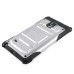 Cool Tough Armor Stand TPU and PC Hybrid Case for Samsung Galaxy Note 4 - Silver