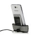 Cradle Dock Charger Docking Station With Micro USB For Samsung Galaxy S4 i9500 - Silver