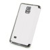 Craquelure Stand Magnetic Switch Leather Case for Samsung Galaxy Note 4 - White