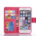 Crazy Horse Leather Cover with Card Slot for iPhone 6/6S - Red