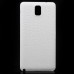 Crocodile Grain Texture Leather Coated Battery Door Back Cover For Samsung Galaxy Note 3 N9000 N9005 N9006 - White