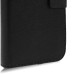 Cross Grain Magnetic Leather Case With Stand For iPhone 4 / 4S - Black