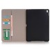 Cross Pattern Horse Skin Flip Smart Leather Case Stand Cover for iPad Pro 9.7 inch - Black blue