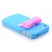 Cute 3D Bowknot Pattern Silicone Case For iPhone 4/4S