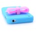 Cute 3D Bowknot Pattern Silicone Case For iPhone 4/4S