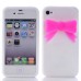 Cute 3D Bowknot Pattern Silicone Case For iPhone 4/4S