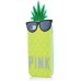 Cute 3D Pineapple With Sunglasses Silicone Back Case Cover For iPhone 5/5s - Yellow