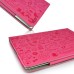 Cute Cartoon Pattern Leather Folio Case Stand Cover For iPad 2 / 3 / 4 - Magenta