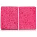 Cute Cartoon Pattern Leather Folio Case Stand Cover For iPad 2 / 3 / 4 - Magenta