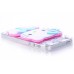 Cute Hello Kitty Bowknot Design Clear PC Rhinestone Hard Case Cover With Mirror For iPhone 5 iPhone 5s - Blue