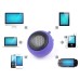 Cute Mini Stretch Speaker For Mp3 Mp4 iPod Smartphones Tablets And PC - Purple