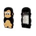 Cute Monkey Design Silicone Case For iPhone 5 iPhone 5S - Black