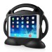 Cute Smile Face Shockproof Stand EVA Foam Silicone Case for iPad Mini - Black