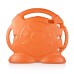 Cute Smile Face Shockproof Stand EVA Foam Silicone Case for iPad Mini - Orange