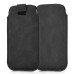 Delicate Design Vertical Leather Pouch Case For Samsung Galaxy S3 i9300 S4 i9500 – Black