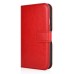 Delicate Horse Skin Magnetic Folio Wallet Stand Leather Case Cover with Card Slot for Samsung Galaxy S4 - Red