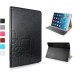 Deluxe Sleek Square Pattern Relief Folio Pull-Up PU Leather Flip Wallet Stand Case Hybrid Cover With  Sleep / Wake And Card Slot Holder For iPad Air iPad 5