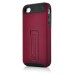 Detachable 2 in 1 TPU and PC Protective Stand Case Cover for iPhone 4 iPhone 4S - Red