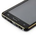 Detachable Aluminum Metal Bumper with Smooth Back Cover Case for Samsung Galaxy Note 4 - Black