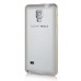 Detachable Aluminum Metal Bumper with Smooth Back Cover Case for Samsung Galaxy Note 4 - White