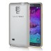 Detachable Aluminum Metal Bumper with Smooth Back Cover Case for Samsung Galaxy Note 4 - White