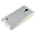 Detachable Aluminum Metal Bumper with Smooth Back Cover Case for Samsung Galaxy Note 4 - White