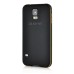 Detachable Aluminum Metal Bumper with Smooth Back Cover Case for Samsung Galaxy S5 - Black